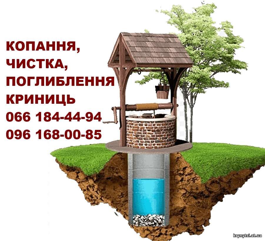 Копання, чистка криниць Сокаль, Шептицький